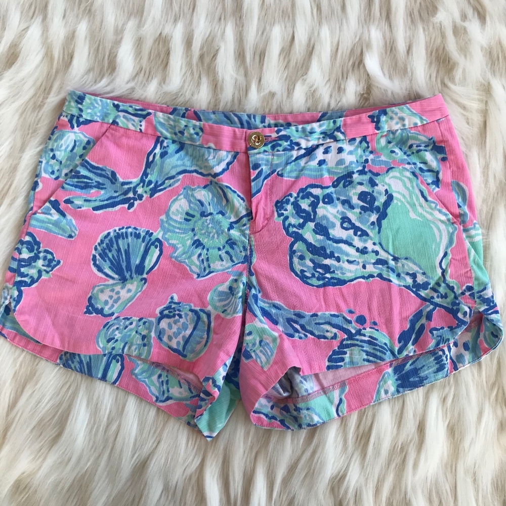 Lilly Pulitzer Shell Pattern Shorts Size 6